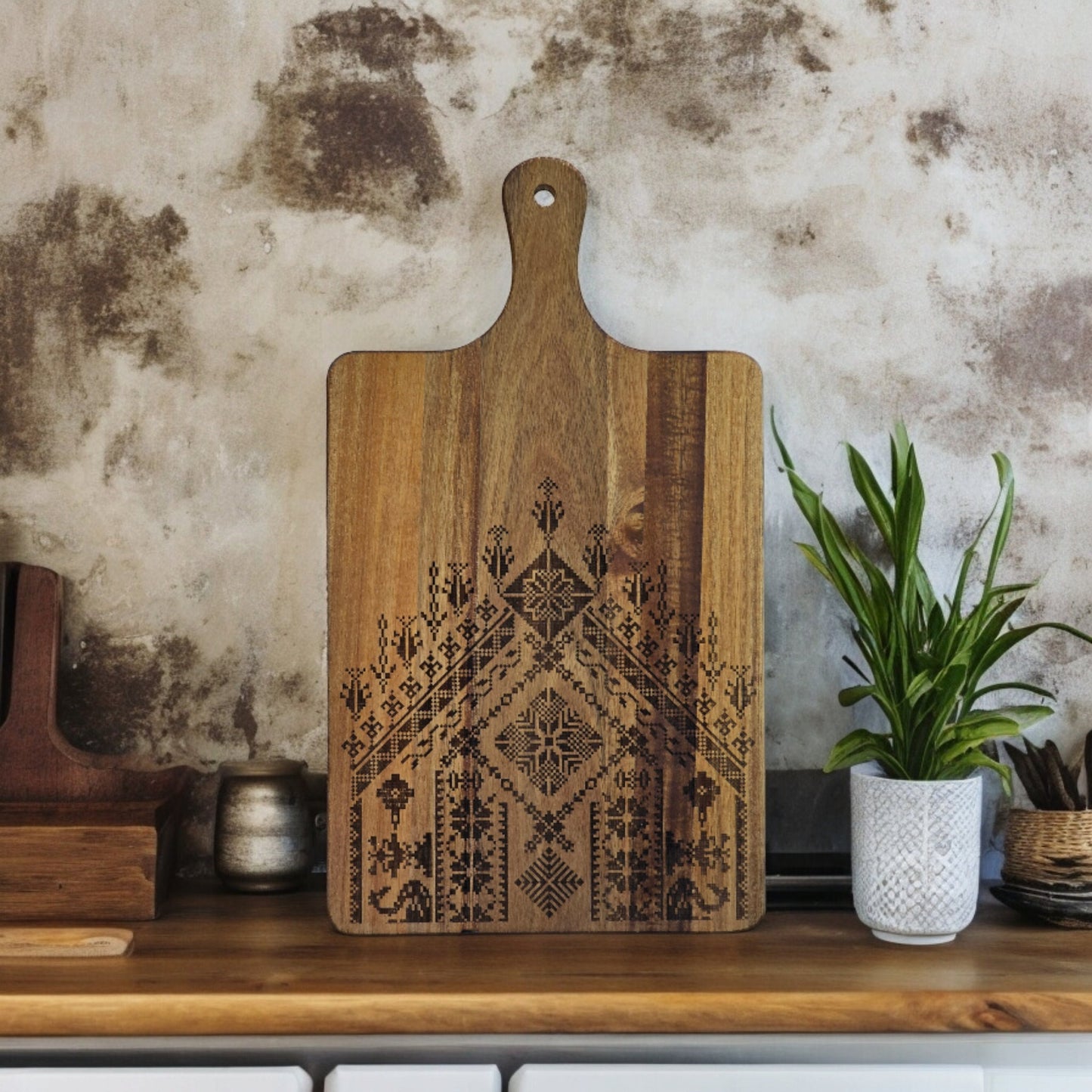 Tatreez Engraved Cutting Board /Islamic decor/Gift /kitchen decor