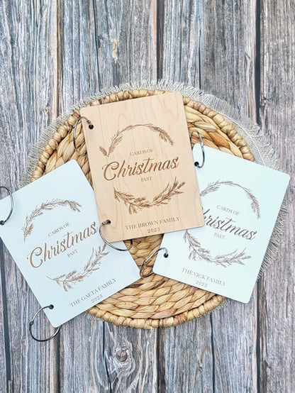 Christmas card keeper, Cards of Christmas past, Christmas card album, Christmas card holder,