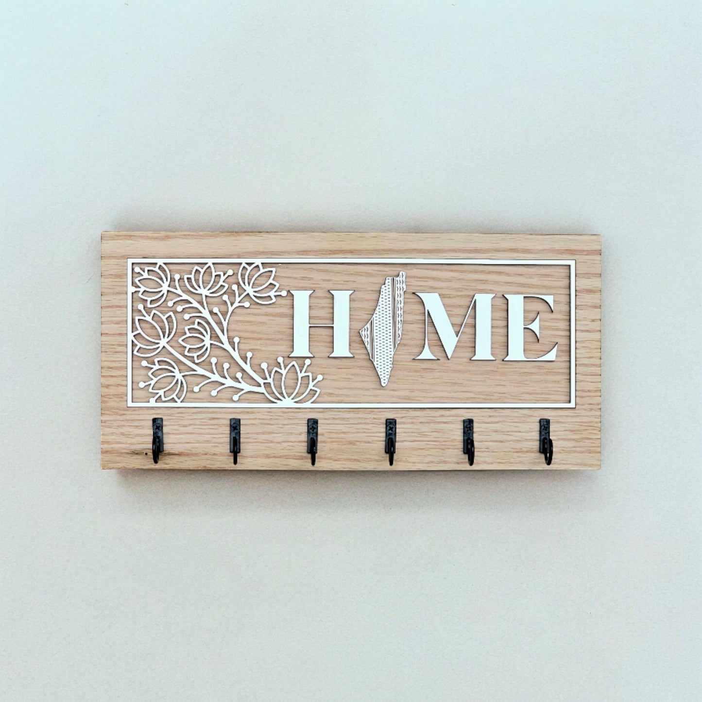 Home Key Hanger, new home gift, custom key holder, custom key rack.