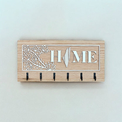 Home Key Hanger, new home gift, custom key holder, custom key rack.