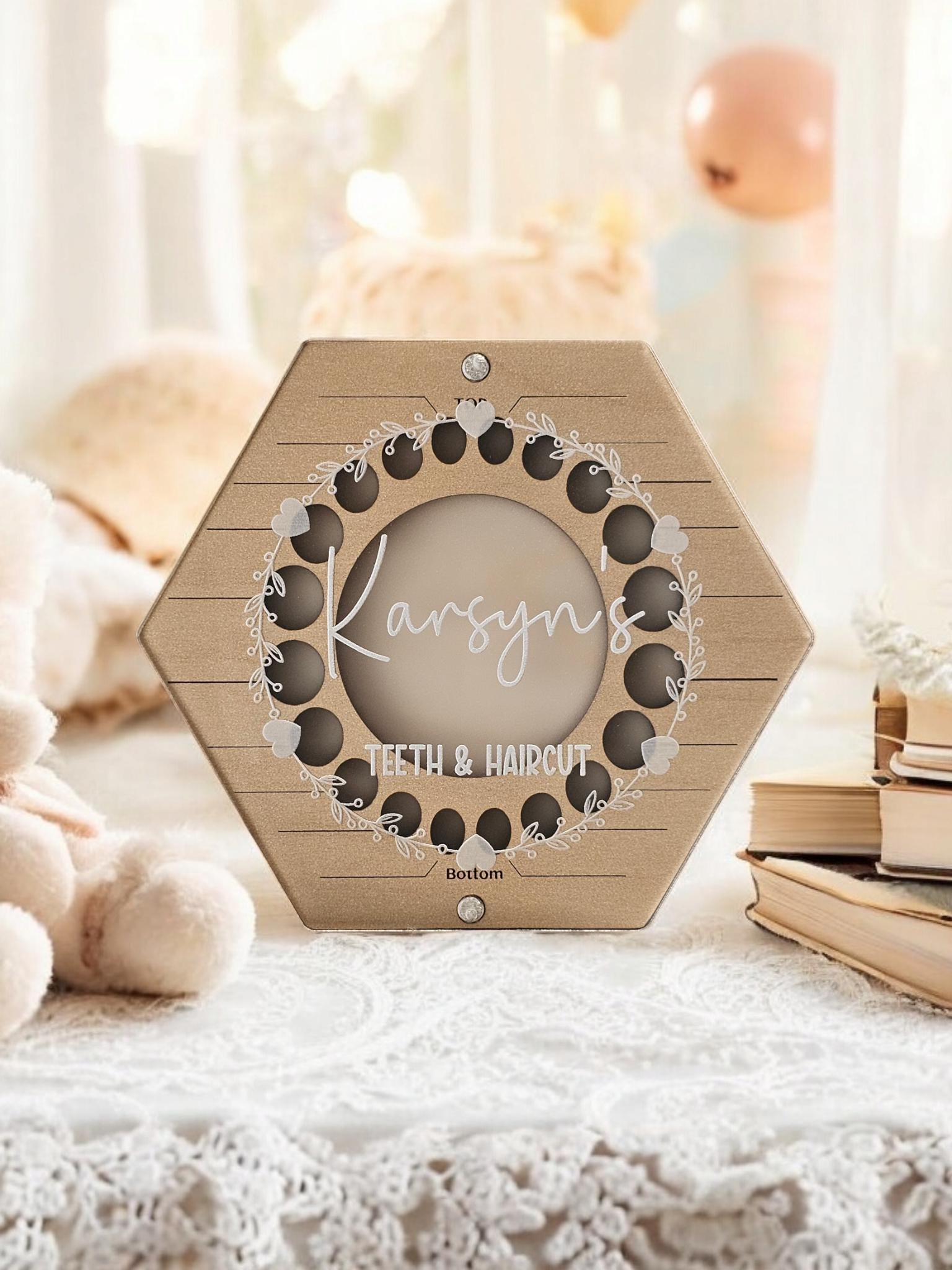 Tooth Keepsake Box, Tooth Holder, Wooden Baby Tooth Box, Baby Tooth Storage Box, Tooth Fairy Tray, Baby Shower Gift, God Child's Gift,