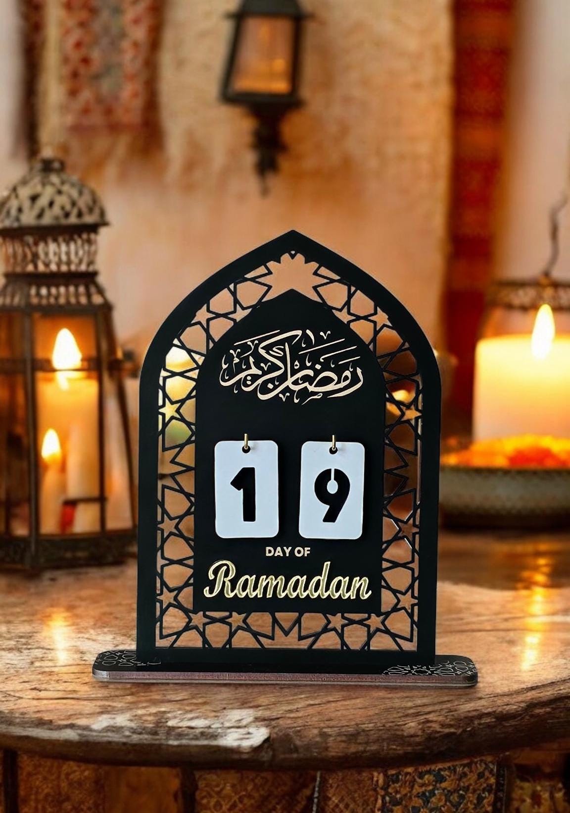 Ramadan Countdown Calendar. Ramadan and Eid Decor. Days till Eid. Ramadan Gifts.